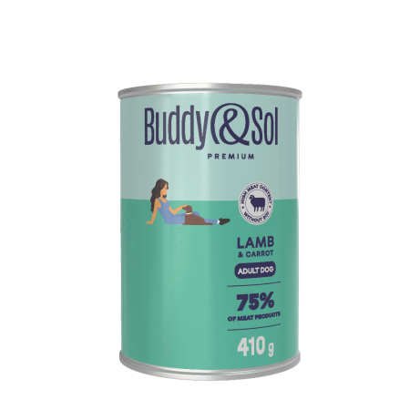 Консервы для собак Buddy&Sol PREMIUM 410гр (индейка, с ягненком и морковью) BS453